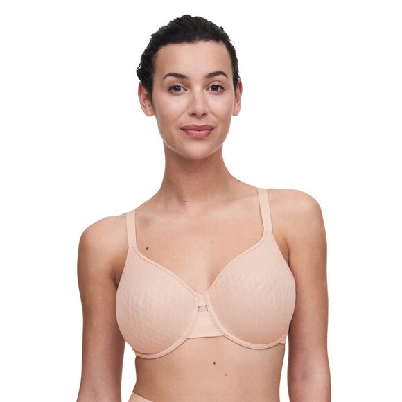 🆕CHANTELLE Smooth Lines Back Smoothing Seamless Minimizer Bra 34C Beige #11N1 - Picture 5 of 9
